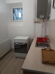 Η κουζίνα ή μικρή κουζίνα στο Charming downtown studio Ioana +7 φωτογραφίες