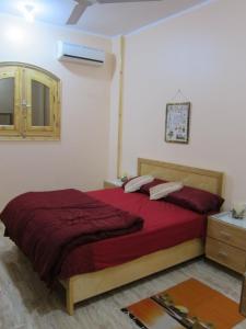 Een bed of bedden in een kamer bij Egyptian House