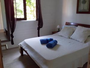 Cama o camas de una habitación en Le bougainvillier rose