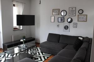 Televízia a/alebo spoločenská miestnosť v ubytovaní Apartamenty Szabla Bydgoszcz