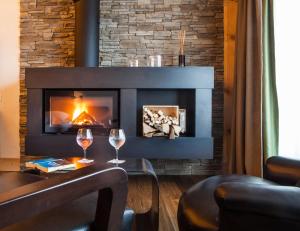 Χώρος καθιστικού στο Bernerhof Swiss Quality Hotel Gstaad