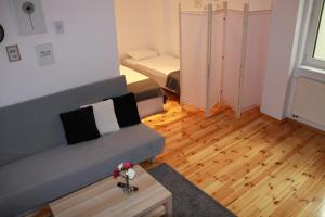 Posteľ alebo postele v izbe v ubytovaní Apartamenty Szabla Bydgoszcz