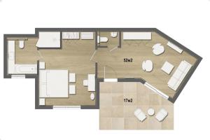 a drawing of a floor plan of a house at Thassos Grand Resort in Alyki