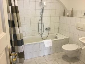Koupelna v ubytování Pension Wielsch