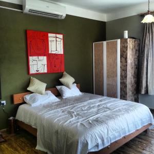 Ліжко або ліжка в номері Masirah Beach camp