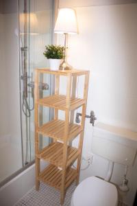 Et badeværelse på Welcome in - Appartement met dakterras nabij skipiste