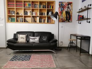 A seating area at The black dog house