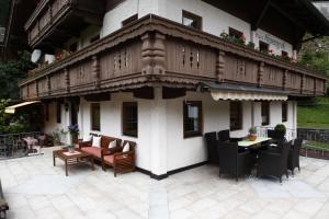 Balkón nebo terasa v ubytování Haus Alpengruß