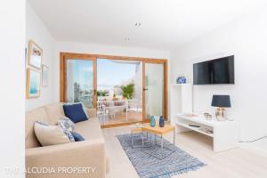 Et tv og/eller underholdning på Apartamento Marina