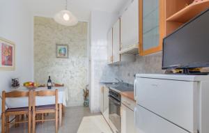 Kuchyň nebo kuchyňský kout v ubytování Apartment Complex Orzan Lovrecica