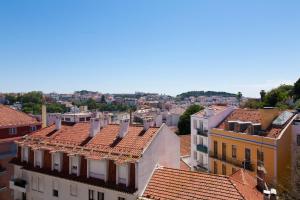 an aerial view of a city with buildings at Principe by Central Hill Apartments in Lisbon