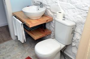 a bathroom with a white toilet and a sink at OurMadeira - Villa do Mar II, secluded in Arco da Calheta +20 photos