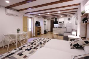 Nhà bếp/bếp nhỏ tại Apartamentos Dormavalencia