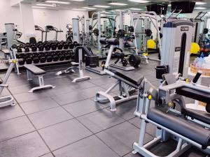 Fitness centrum a/nebo fitness zařízení v ubytování Palm Heights