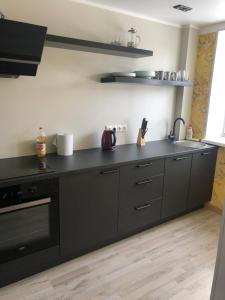 Küche/Küchenzeile in der Unterkunft Soelaane 12 Apartments