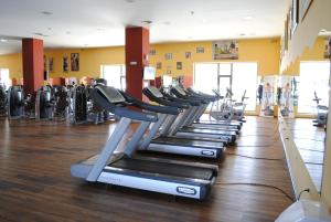Fitness centrum a/nebo fitness zařízení v ubytování Hotel Aqualand