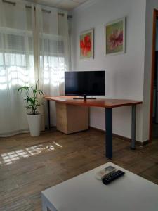 TV a/nebo společenská místnost v ubytování APARTAMENTO EN BARBATE