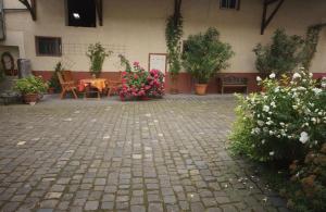 Ein Garten an der Unterkunft Ferienwohnung Moog