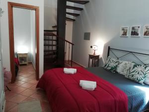 Postel nebo postele na pokoji v ubytování Domunua holiday house