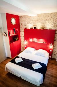 Letto o letti in una camera di La demeure d'Ervée