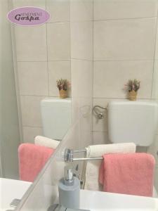 Koupelna v ubytování Apartment Gospa