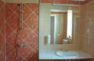 Koupelna v ubytování Classic Hotel