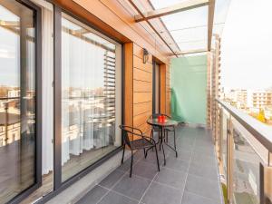 Balkon lub taras w obiekcie Apartament Rybacka 12A/68, Kołobrzeg