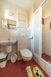 ヤストシェンビャ・グラにあるHawetのバスルーム(トイレ、洗面台、シャワー付)