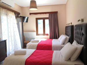 Postel nebo postele na pokoji v ubytování Spartacus House