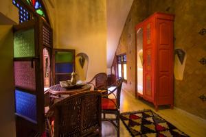 Posezení v ubytování Riad Dar Mansoura