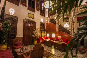 Posezení v ubytování Riad Dar Mansoura