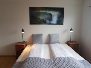 Voodi või voodid majutusasutuse Kirkjufell Hotel by Snæfellsnes Peninsula West Iceland - Grundarfjordur toas