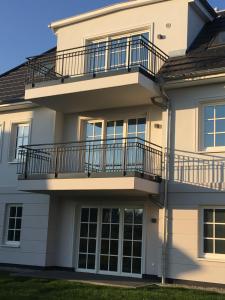 Balkón nebo terasa v ubytování Dünenrose Apartment 7