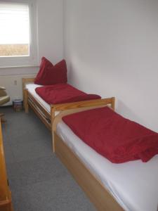 Postel nebo postele na pokoji v ubytování Ferienwohnung mit Aegidienblick