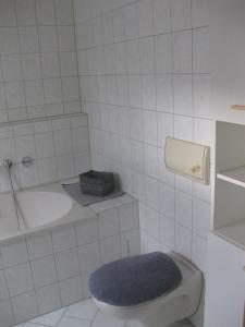 Koupelna v ubytování Ferienwohnung mit Aegidienblick