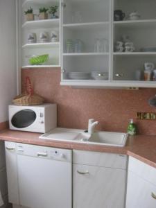 Kuchyň nebo kuchyňský kout v ubytování Ferienwohnung mit Aegidienblick