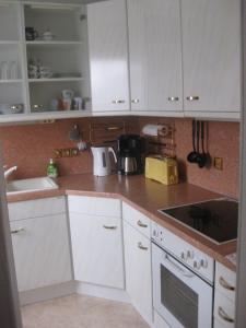Kuchyň nebo kuchyňský kout v ubytování Ferienwohnung mit Aegidienblick