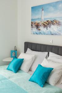 Ένα ή περισσότερα κρεβάτια σε δωμάτιο στο SeaBed Rooms2 Split