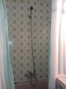 e bagno con doccia e tenda. di Comfortable House Center (2) a Burgos