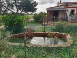 Zahrada ubytování Tranquilidad y naturaleza a 800m Playa Migjorn