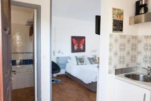 Koupelna v ubytování Motel Cap Sol