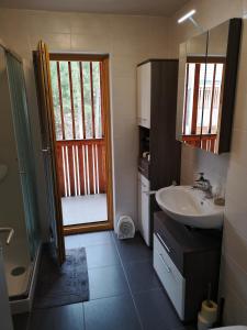 Koupelna v ubytování Apartma Lucijana + 28 fotografií