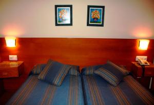 Cama ou camas em um quarto em Hotel das Taipas