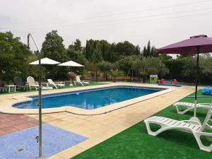 Casa de Lozano y Rueda tesisinde veya buraya yakın yüzme havuzu