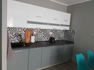 Kuchyň nebo kuchyňský kout v ubytování Morskie zacisze 22