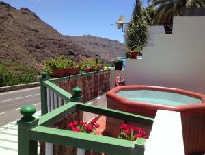 En balkong eller terrasse på Casa El Hornillo