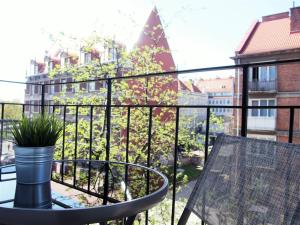 Balkón alebo terasa v ubytovaní Apartament Dwa Lwy Gdańsk Stare Miasto
