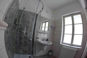 Koupelna v ubytování Penzion Bohemia