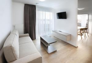 TV a/nebo společenská místnost v ubytování Apartment Hotel 37