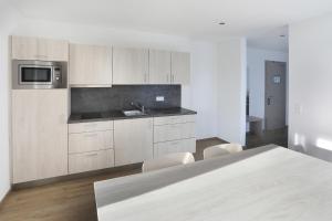 Kuchyň nebo kuchyňský kout v ubytování Apartment Hotel 37